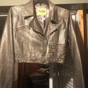 Patterned Leather Jacket